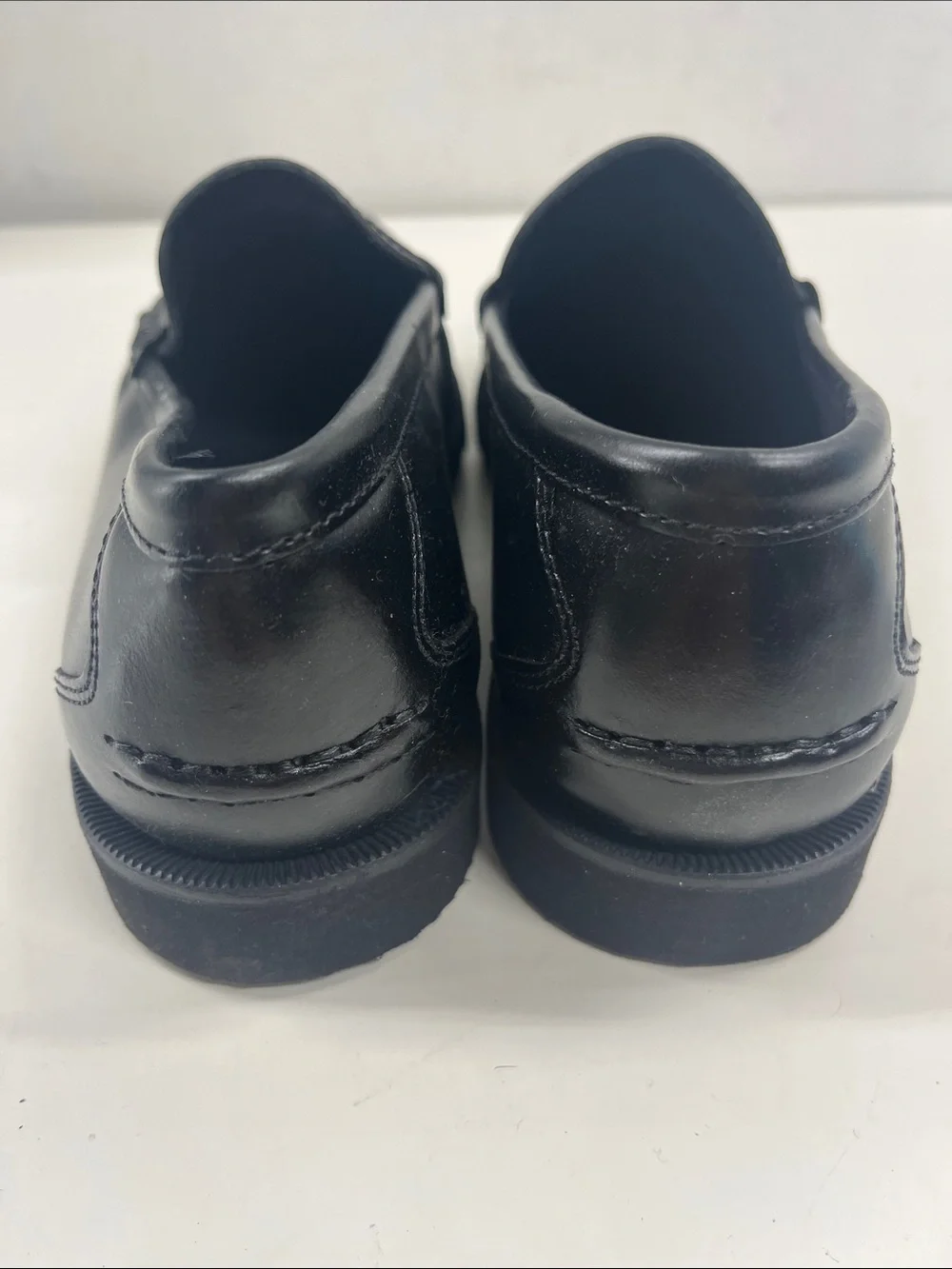 New Rockport Mens Modern Prep Penny Loafer in Black Leather Size 8.5